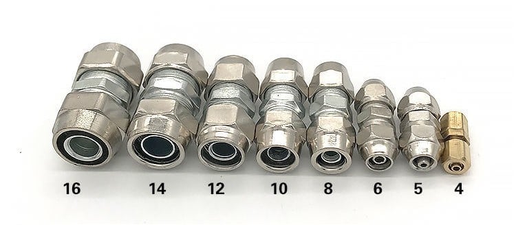 ๐ฅ Heavy Duty Truck Air Line Connectors ๐ | Push-in Pneumatic Fittings for High Temperature Tubing (4-16mm)