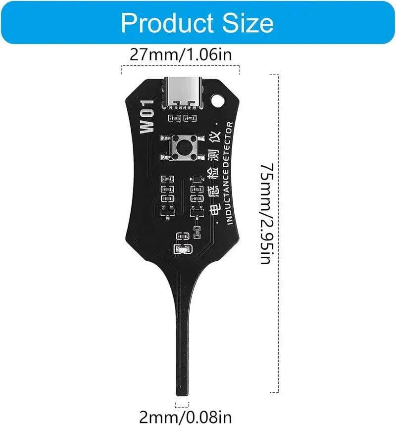 π Type-C Inductor Tester: Professional Phone Motherboard Coil & Circuit Repair Tool