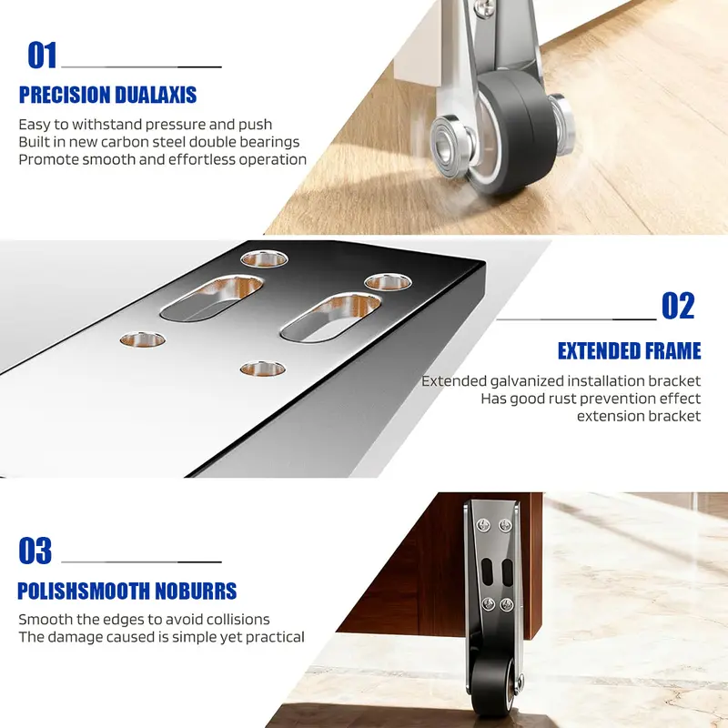 🔧 110LBS Vertical Track Roller – Anti-Wobble Door Guide System