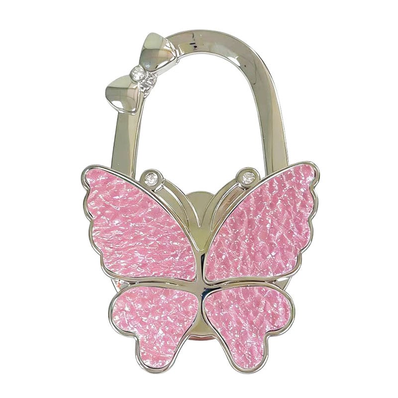 Butterfly Foldable Handbag Hook – Stylish, Portable & Non-Slip Bag Hanger