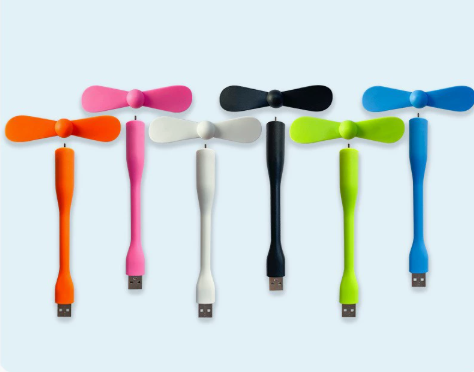 3-in-1 Mini Plug-in Phone Fan-Lightning, Type-C & Micro USB