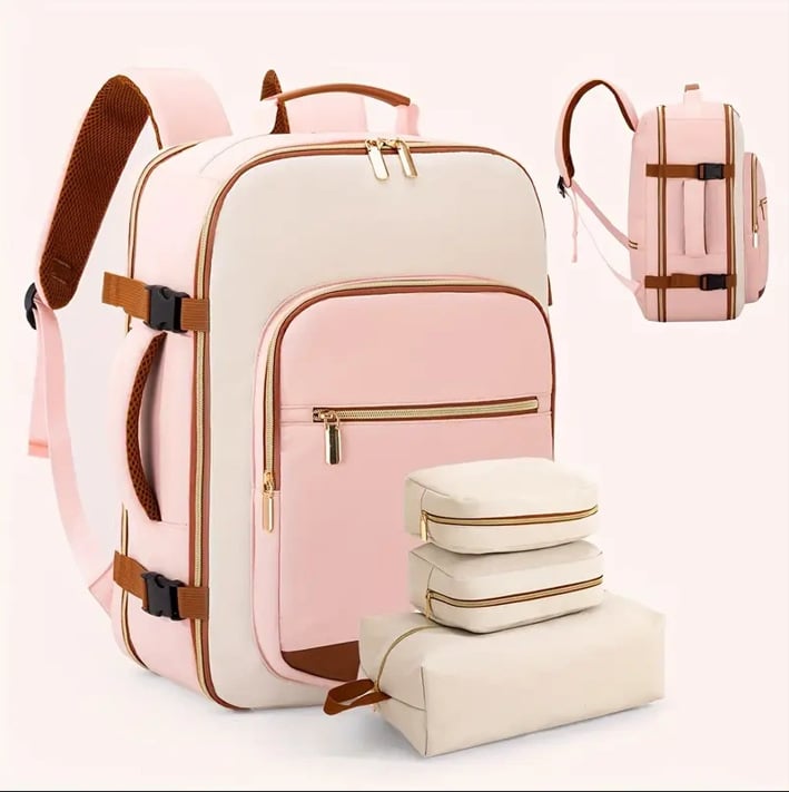 π 40-liter airline-approved travel backpack, comes with 3 storage bags, and can replace a 20-inch suitcase. ποΈ