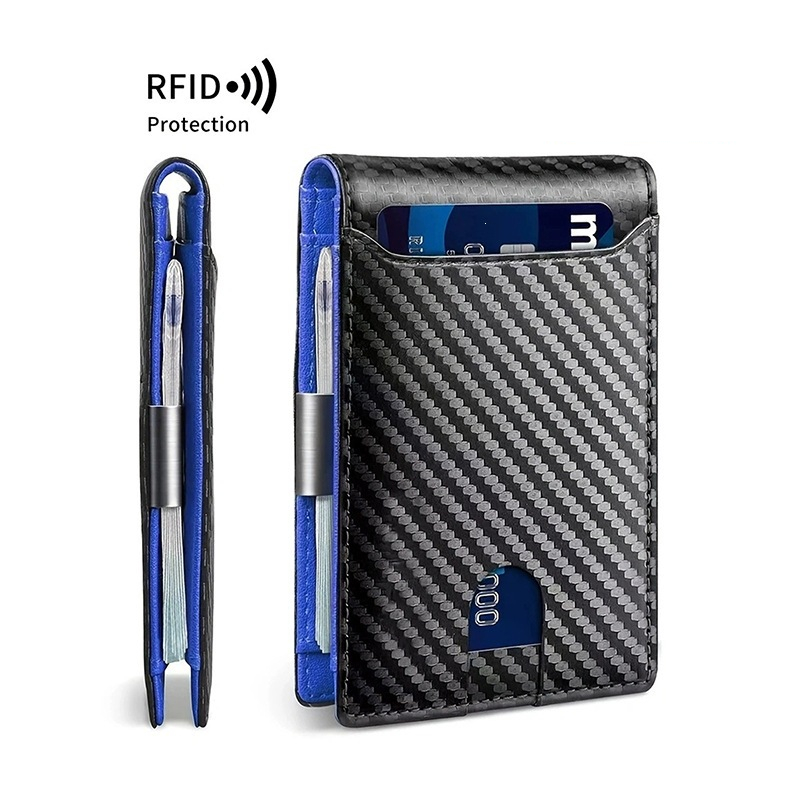 👛Minimalist Men's Card Holder Wallet with RFID Blocking – Sleek & compact – Holds cards & cash securely – perfect for daily carry or travel 🛡️✨