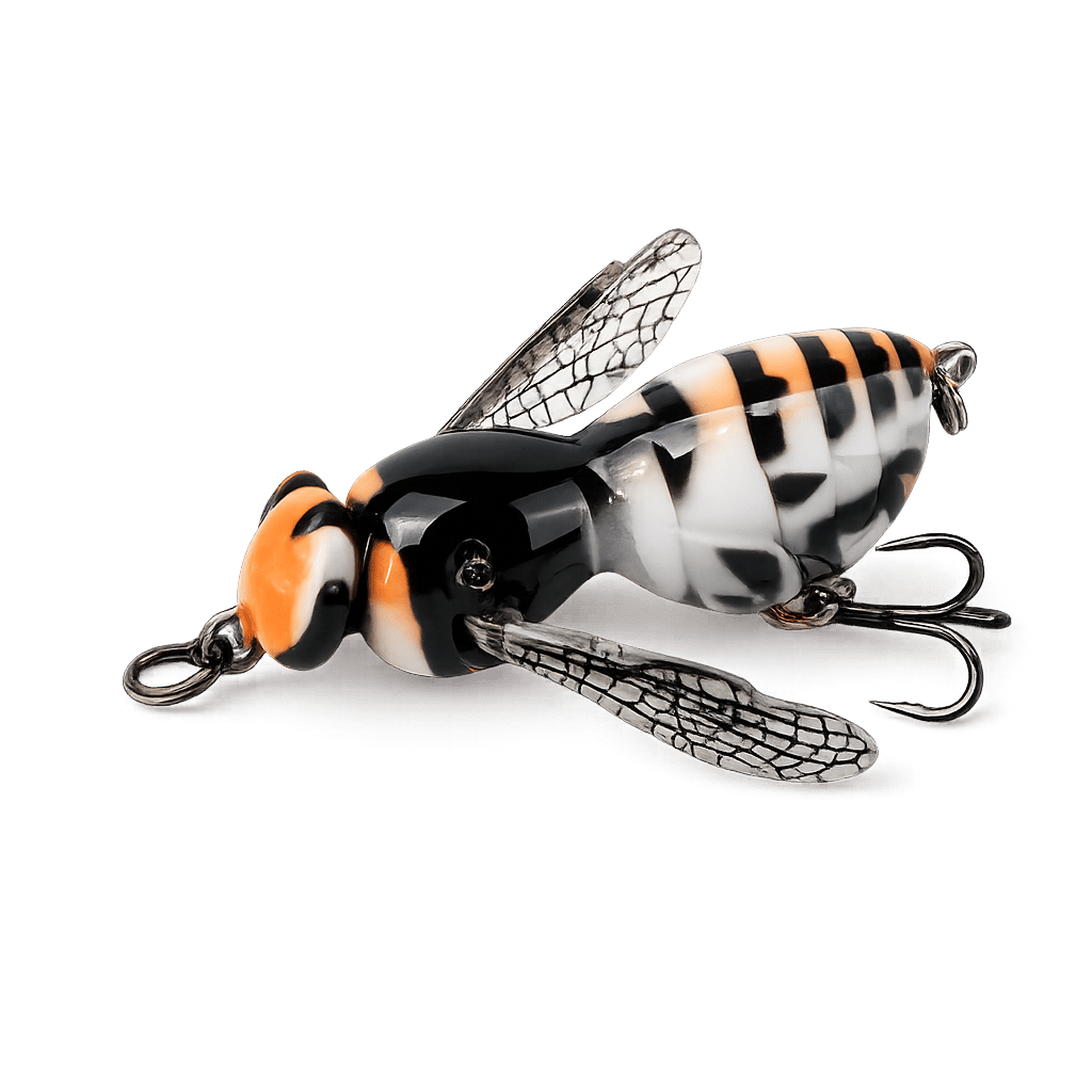 ⏰ Last Day 49% OFF – 🐝 Bionic Wasp Topwater Lure That Triggers Explosive Strikes