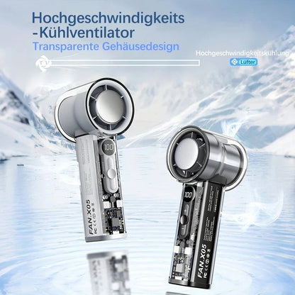 ⏳Time-Limited Special⏰Bladeless Portable Refrigeration Fan, 100+ Speed Adjustable Personal Mini Cooling Fan with Digital Display