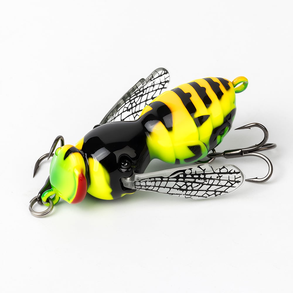 ⏰ Last Day 49% OFF – 🐝 Bionic Wasp Topwater Lure That Triggers Explosive Strikes
