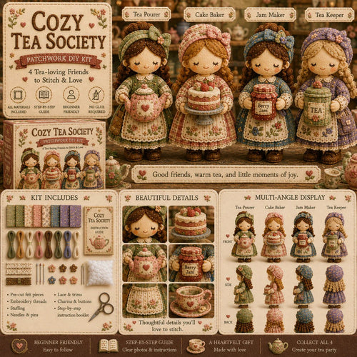 🎁🧵 Tiny Worlds Collection – Patchwork DIY Kit Series