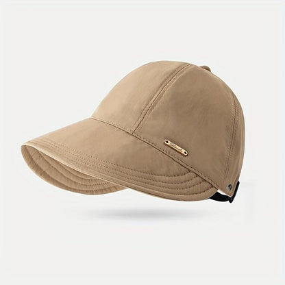 🧢Women's Wide Brim Sun Visor Hat – Open Top Ponytail Friendly Design