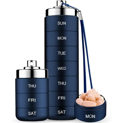 💊 Metal Travel Pill Organizer