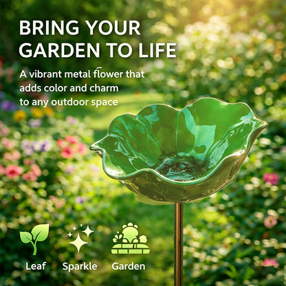 🎁Handmade Metal Flower Garden Stake🐦