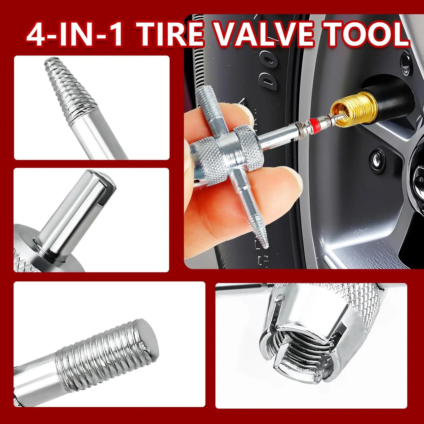 DAILYARD™ 14-Piece Set Quick Change Tire Valve Tool Kit