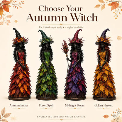 🔥🧙Enchanted Autumn Witch Figurine (✨2026 Limited Edition)
