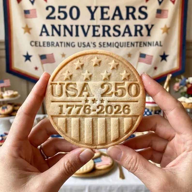 🎁Last Day 49% OFF - 1776–2026 USA 250th Anniversary Cookie Stamp