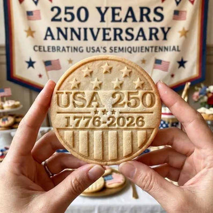 🎁Last Day 49% OFF - 1776–2026 USA 250th Anniversary Cookie Stamp