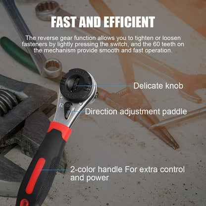 🔧Adjustable Ratchet Wrench Kit for 6-22mm Screw