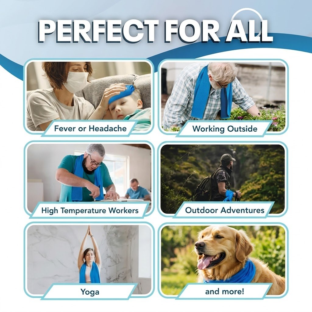 🎉 BUY 1 GET 1 FREE🌞Cooling Bottle - Cold Sweat Towel You Can Use Anywhere, Anytime! Reusable Soft Absorbent Cooling Portable