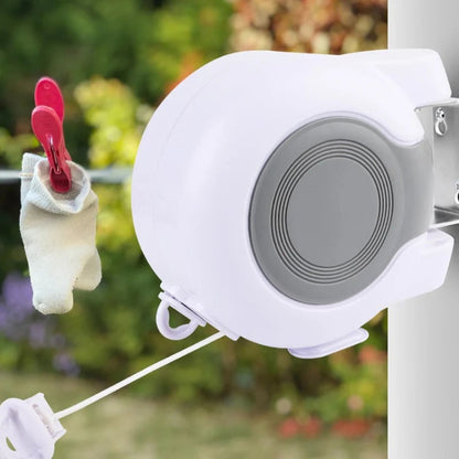 Invisible Retractable Clothesline with Dual Lines