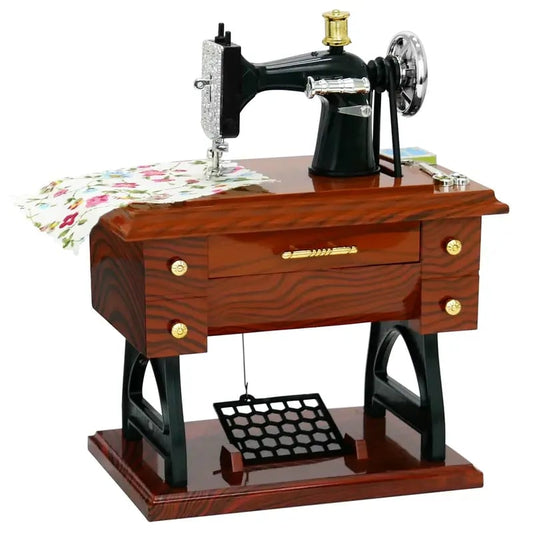 43% OFF Vintage Mini Sewing Machine Music Box
