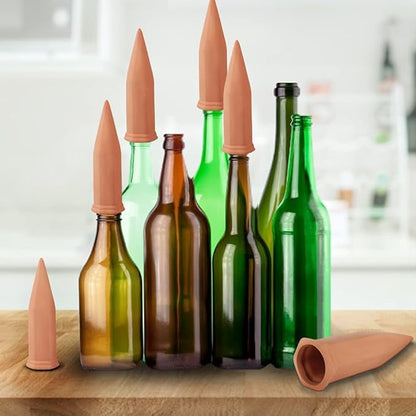 🌱 Terracotta Self-Watering Spikes 💧(Set of 4)