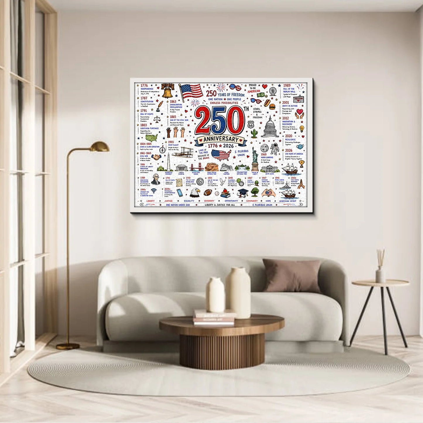 🧩 Patriotic America Jigsaw Puzzle 1000 Pieces 🎁