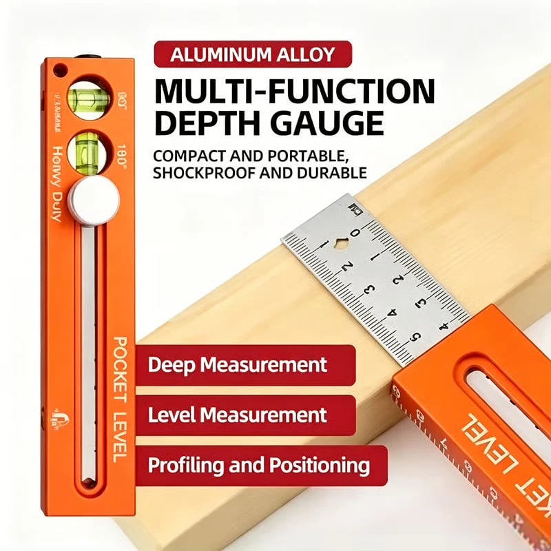 📏Multifunctional marking level ruler🚗