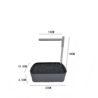 🦜💦Automatic ABS Bird Bath Shower, Parrot Bathtub with Circulating Faucet for Pet Bird
