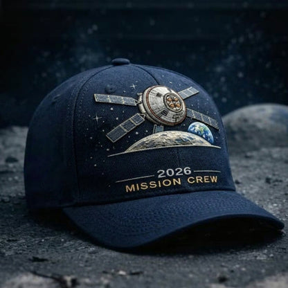 ✨High-end craftsmanship in hand printing-🌕Artemis II Lunar Mission Commemorative Cap