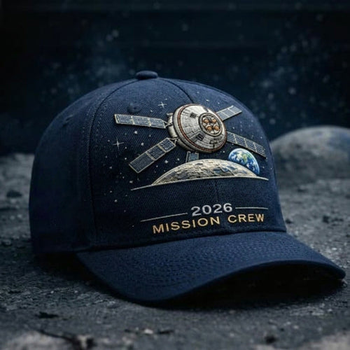 ✨High-end craftsmanship in hand printing-🌕Artemis II Lunar Mission Commemorative Cap