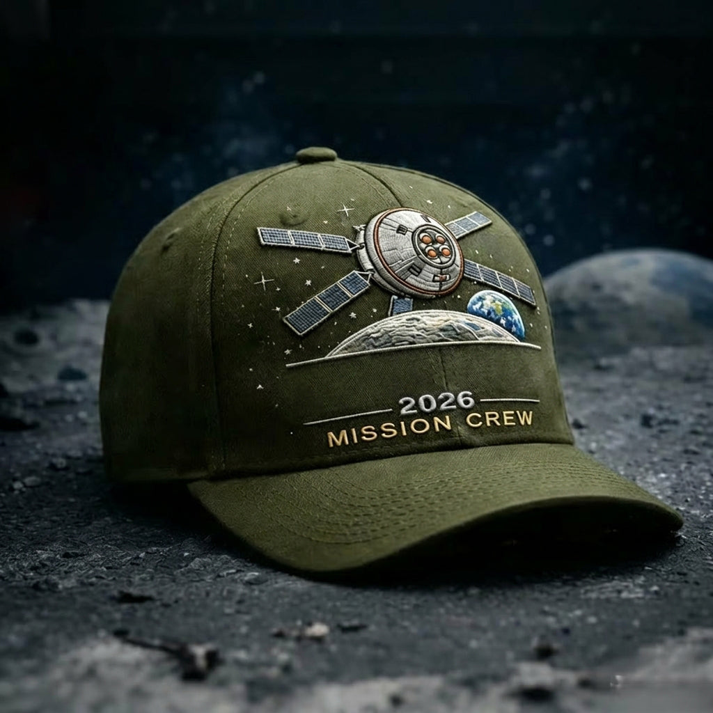 ✨High-end craftsmanship in hand printing-🌕Artemis II Lunar Mission Commemorative Cap