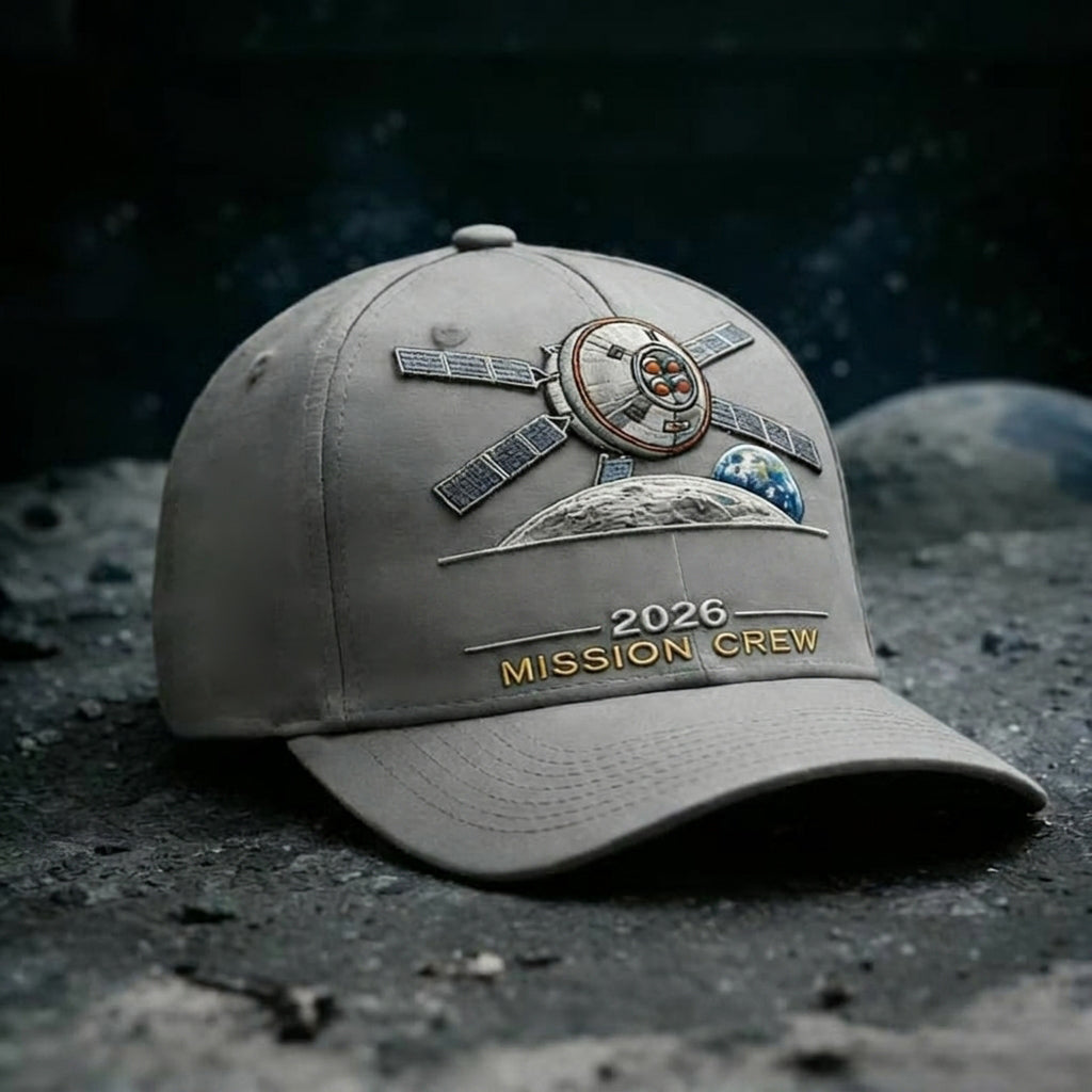 ✨High-end craftsmanship in hand printing-🌕Artemis II Lunar Mission Commemorative Cap