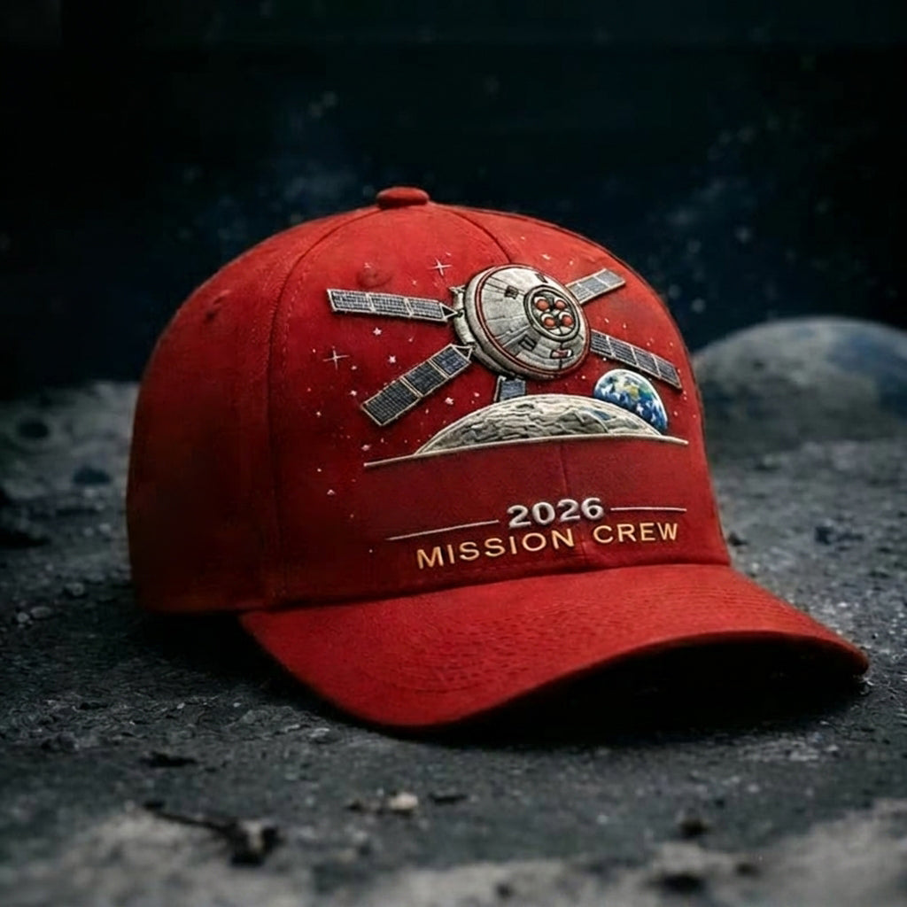 ✨High-end craftsmanship in hand printing-🌕Artemis II Lunar Mission Commemorative Cap