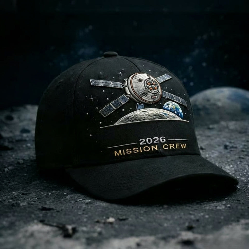 ✨High-end craftsmanship in hand printing-🌕Artemis II Lunar Mission Commemorative Cap