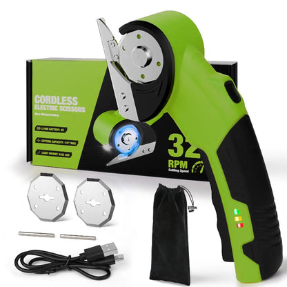 Cordless Electric Scissors 4V – Rechargeable Heavy Duty Cutter