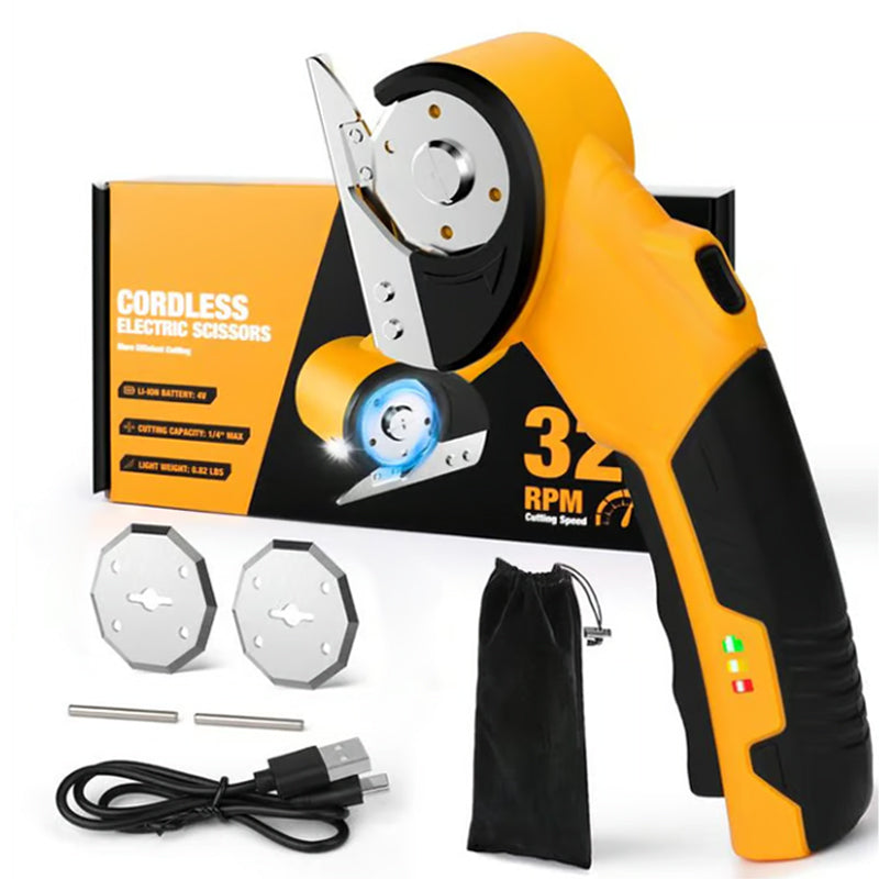 Cordless Electric Scissors 4V – Rechargeable Heavy Duty Cutter