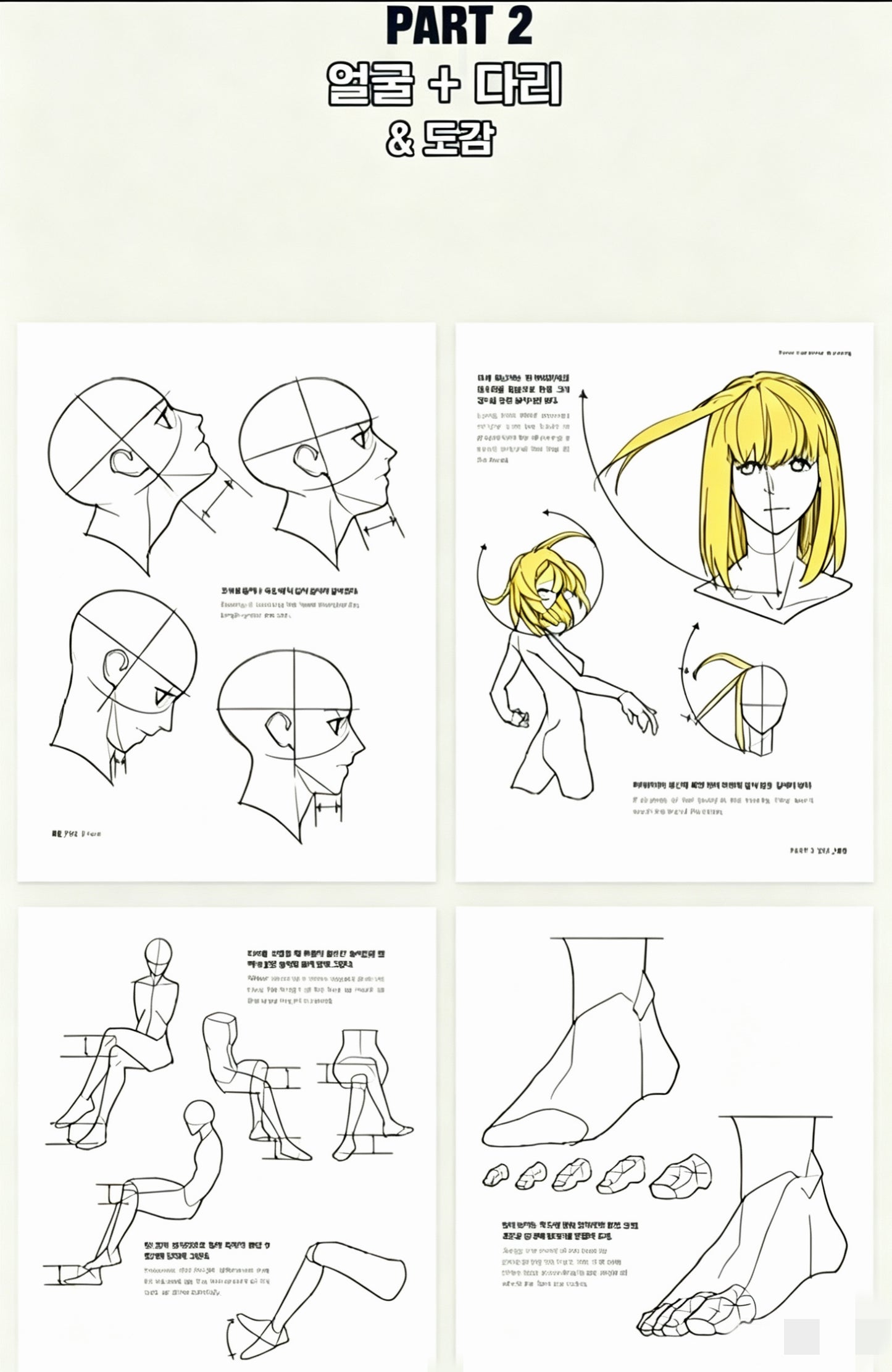 Secret Character Drawing + Point Character Drawing Set | Korean