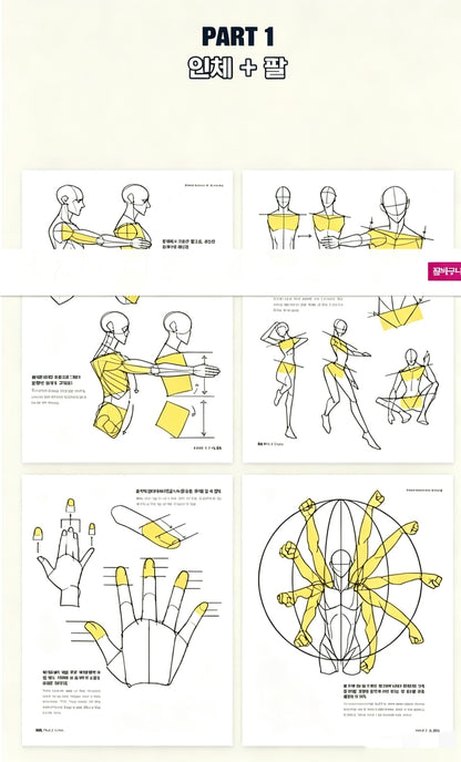 Secret Character Drawing + Point Character Drawing Set | Korean