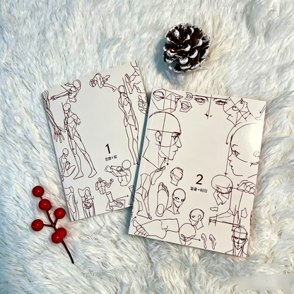 Secret Character Drawing + Point Character Drawing Set | Korean