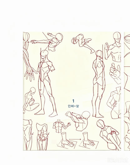 Secret Character Drawing + Point Character Drawing Set | Korean