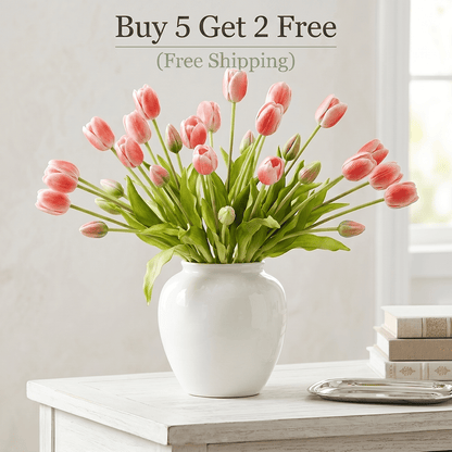 🌷 Lifelike Tulip Bouquet Décor for Every Space