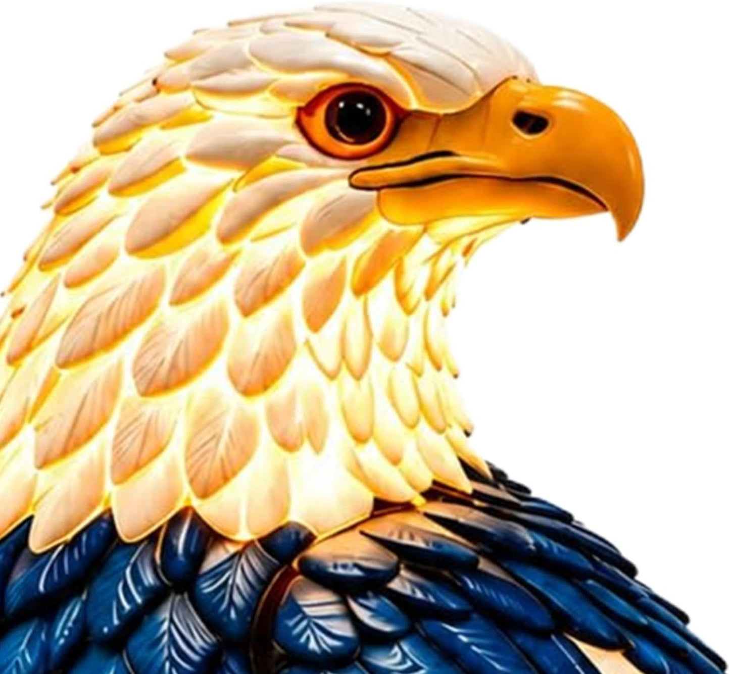 ⚡️Independence Day 🦅🌙U.S. 250th Eagle Stained Glass Table Lamp✨