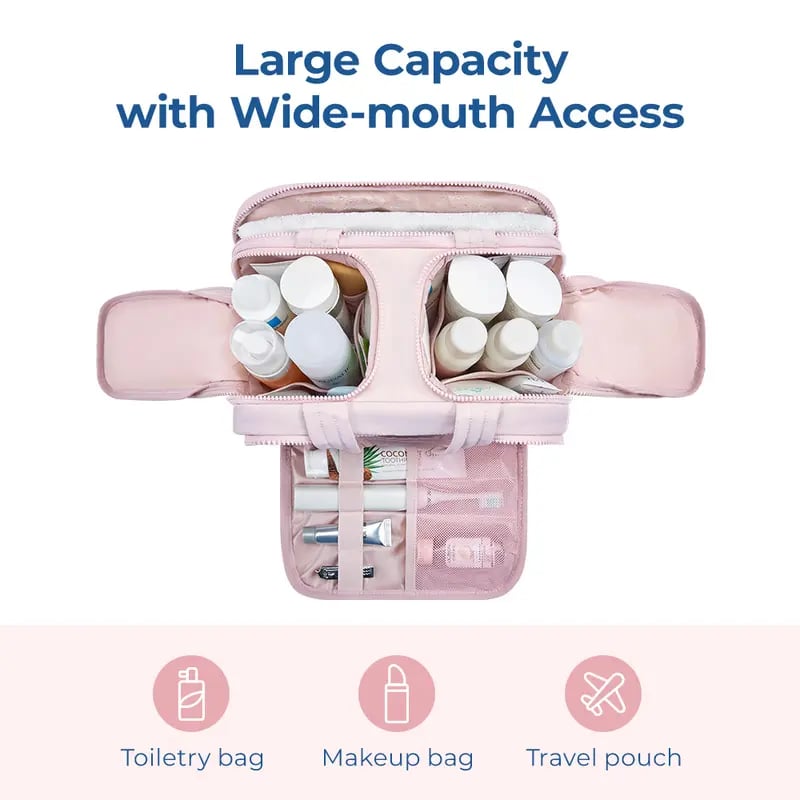 ✨Christmas Early Discount 🎄4-in-1 Puffy Multi-Functional Toiletry Bag for Women – Large Capacity Travel Organizer