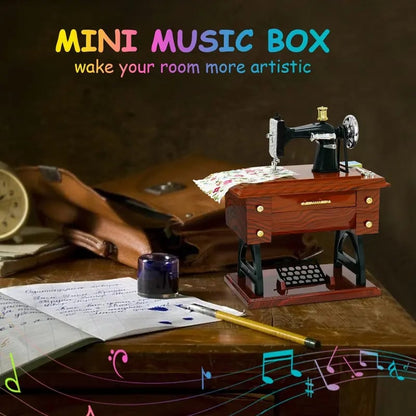 43% OFF Vintage Mini Sewing Machine Music Box