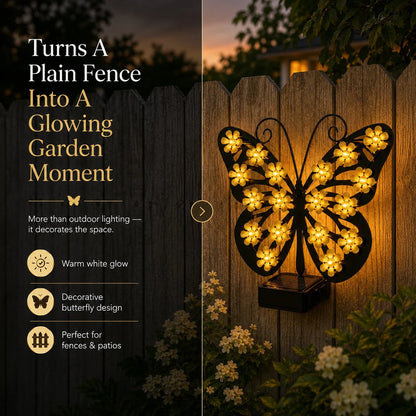 🦋 Solar Butterfly Garden Light