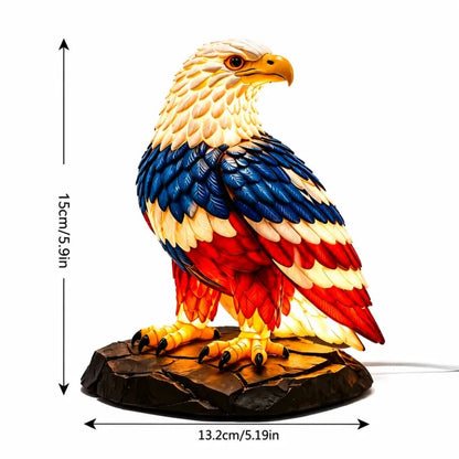 ⚡️Independence Day 🦅🌙U.S. 250th Eagle Stained Glass Table Lamp✨