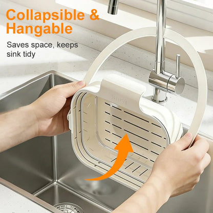 🍅Collapsible Faucet-Hanging Sink Strainer Basket
