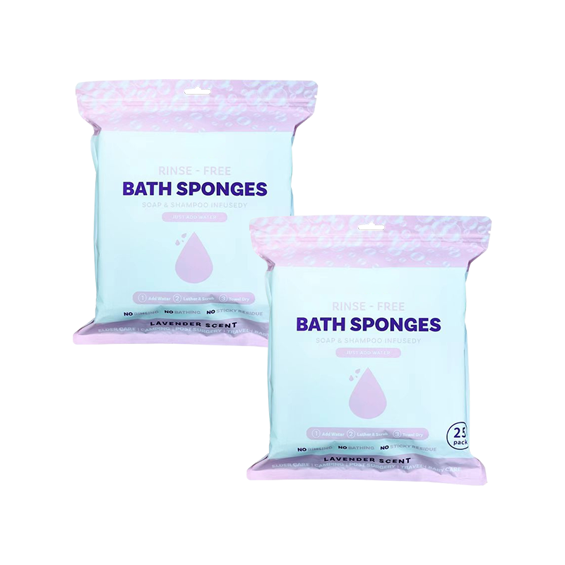 🎁 Freshness Anytime, Anywhere! 25 Large Rinse-Free Bathing Wipes for Adults