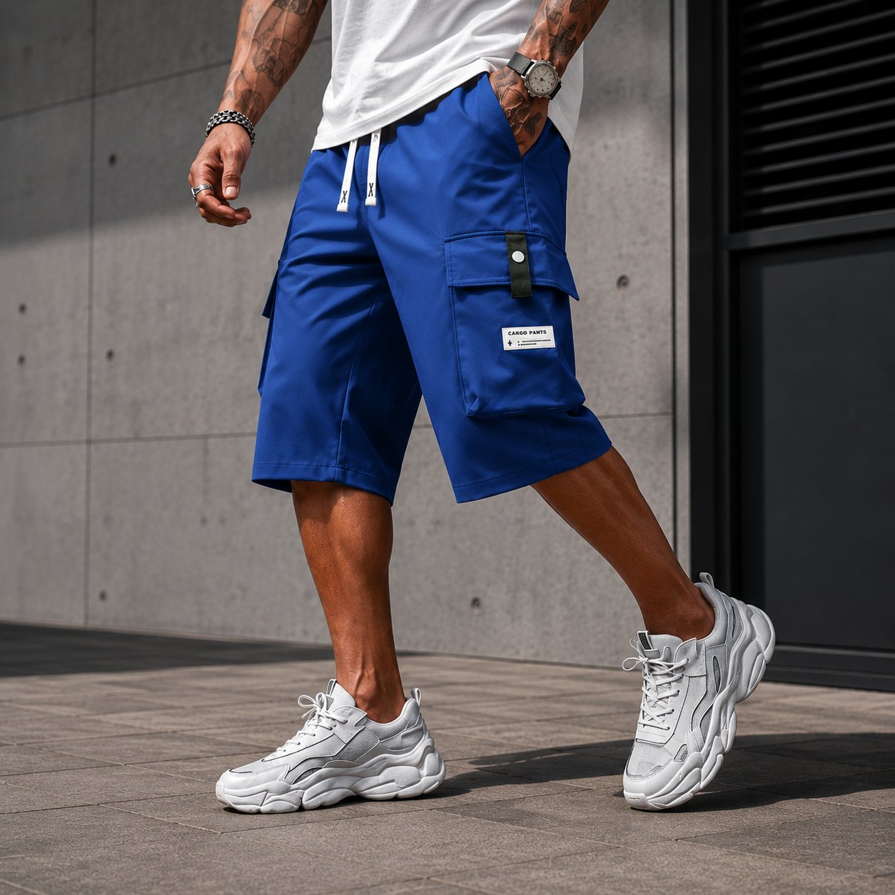 ⏳LAST DAY SALE 49% OFF !!📢Men's Casual Drawstring Capri Cargo Pants 🔥