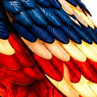 ⚡️Independence Day 🦅🌙U.S. 250th Eagle Stained Glass Table Lamp✨