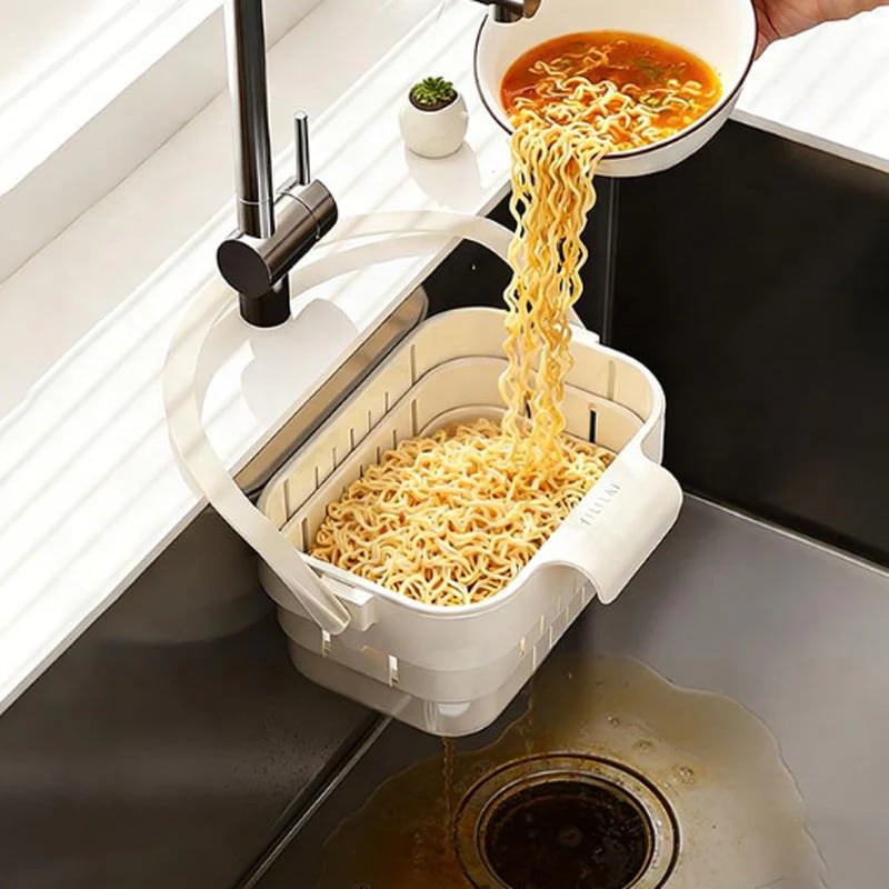 🍅Collapsible Faucet-Hanging Sink Strainer Basket