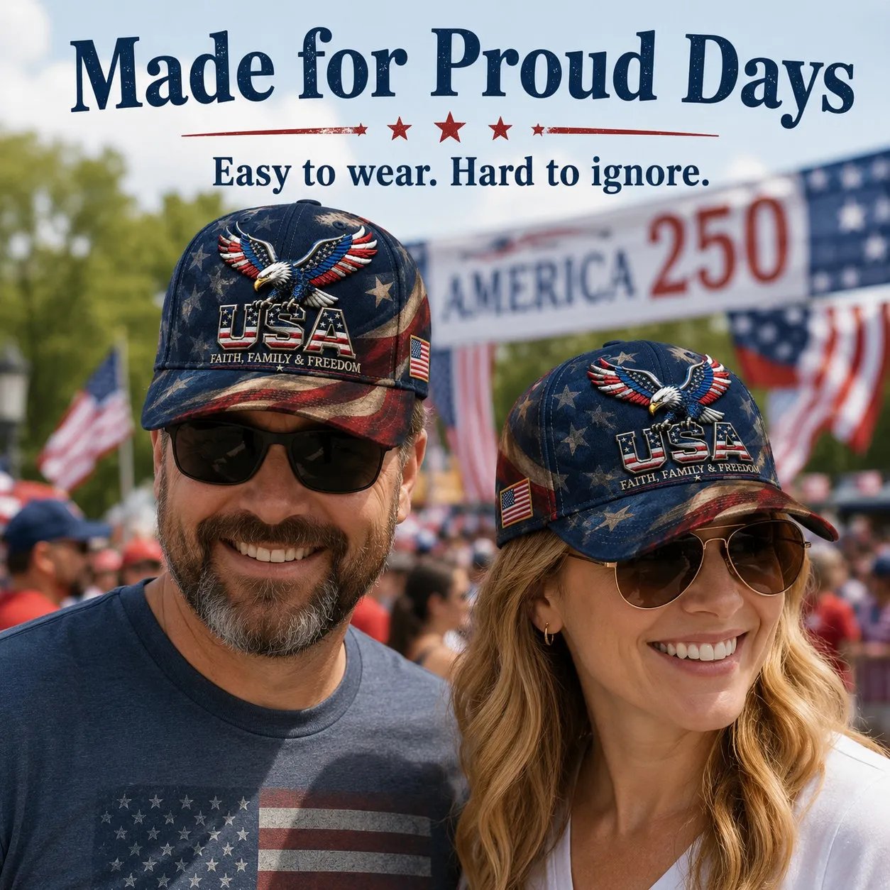🔥Father's Day 49% OFF - 🇺🇸✨USA Faith, Family & Freedom Cap - Embroidered Edition🧢(Breathable & Lightweight Comfort & Unisex Fit)